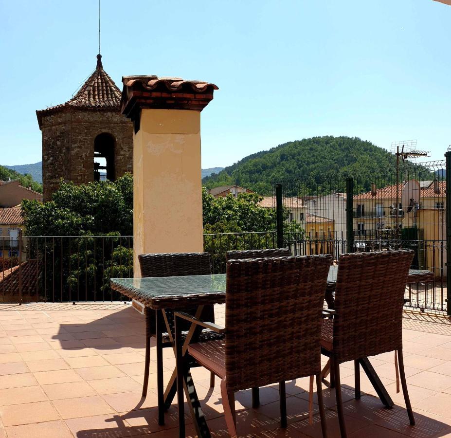 Casa Lola - Terraza Panoramica En El Centro Del Pueblo Daire Sant Joan de les Abadesses Dış mekan fotoğraf